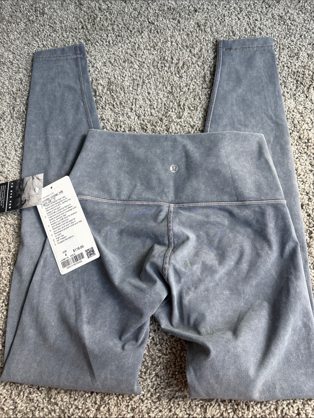 lululemon Wunder Under HT Tight 28” High-Rise Women’s Gray Leggings